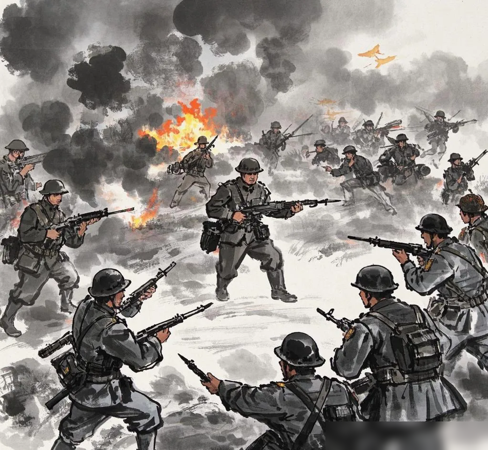 团结一心，战胜强敌壮志凌云